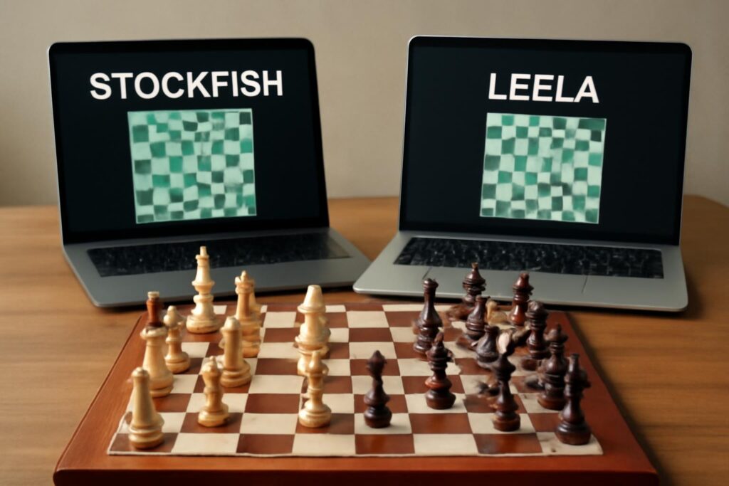 Шахматные движки Stockfish и Leela