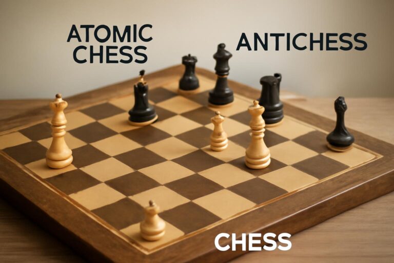 Атомные шахматы, Антишахматы и другие варианты на Lichess